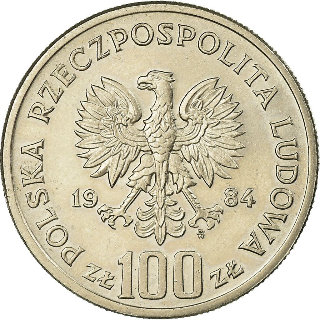 Poland | 100 Zlotys Coin | Eagle | Y:151, Parm:297, Fischer Po:Ob095 | 1984
