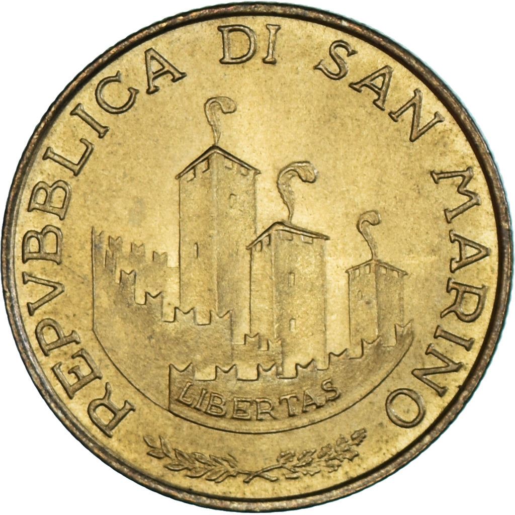 San Marino | 200 Lire Coin | Gates of San Marino | Km:300 | 1993