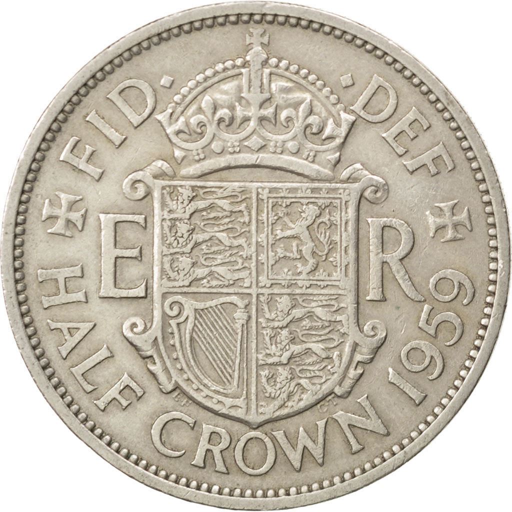 United Kingdom | 1/2 Crown Coin | Elizabeth II | Km:907 | 1954 - 1970