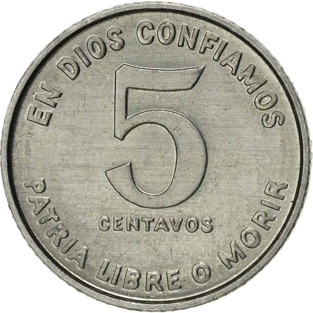 Nicaragua Coin Nicaraguan 5 Centavos Coin | Augusto Nicolas Sandino | KM49 | 1981