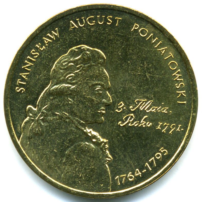 Poland | 2 Z?ote | Stanis?aw August Poniatowski | Eagle | KM530 | 2005