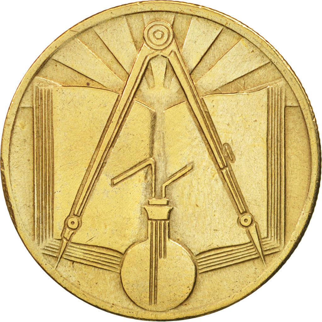 Algeria | 50 Centimes Coin | Nickel Brass | Sun | Science | Km:102 | 1971 - 1973