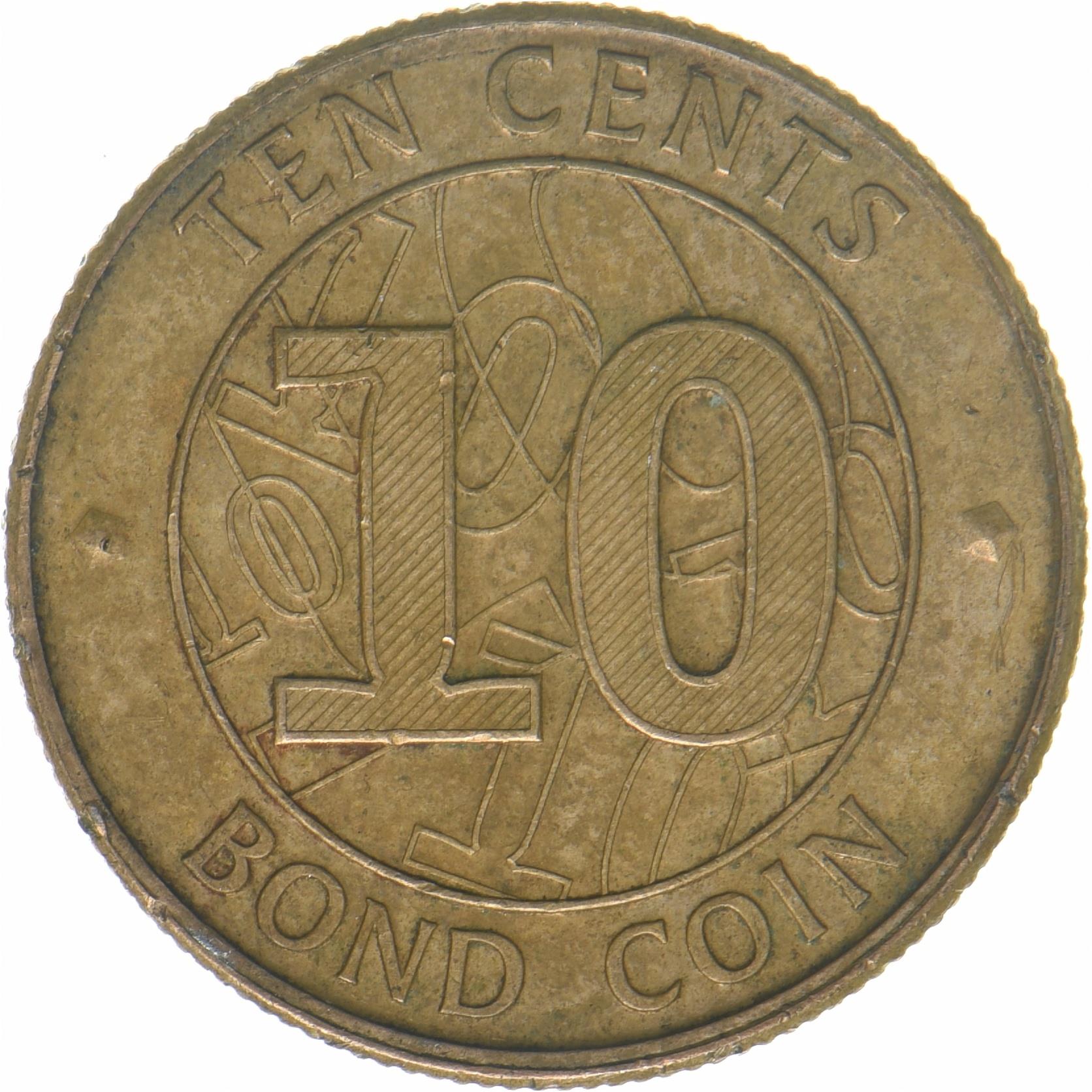 Zimbabwe | 10 Cents Coin | Bond Coin | KM:18 | 2014
