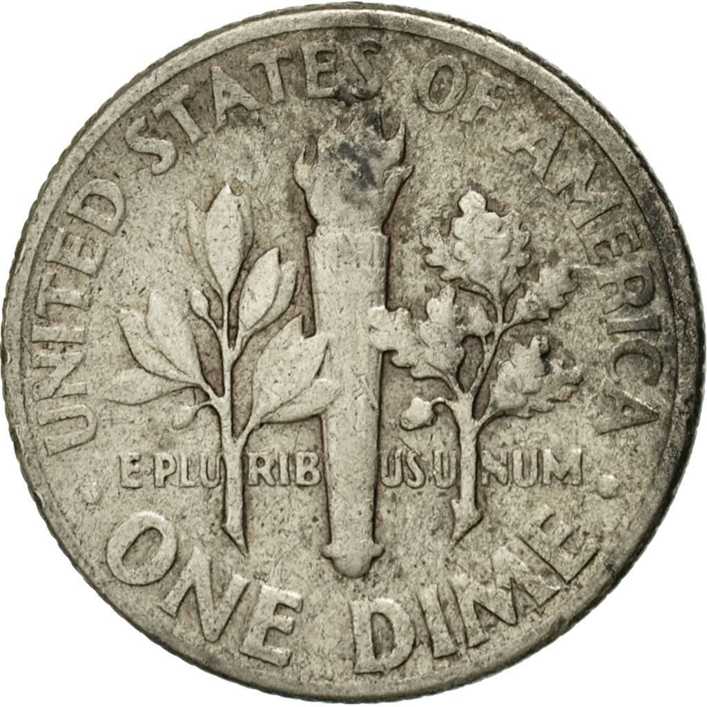 USA | 1 Dime Mønt | Franklin D. Roosevelt | KM:195 | 1946 - 1964
