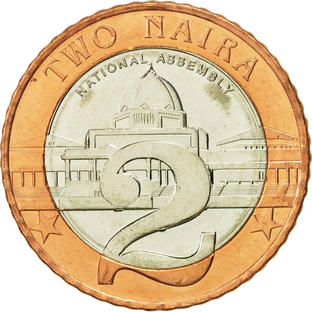 Nigeria Coin | 2 Naira | National Assembly Building | Abuja | KM19 | 2006