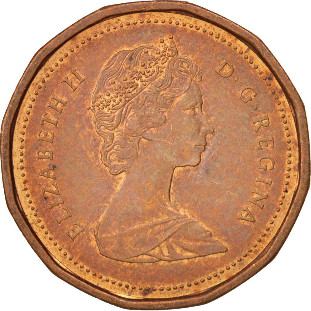 Canada | 1 Cent Coin | Bronze | 2nd portrait, 12 sided | KM:132 | 1982-1989