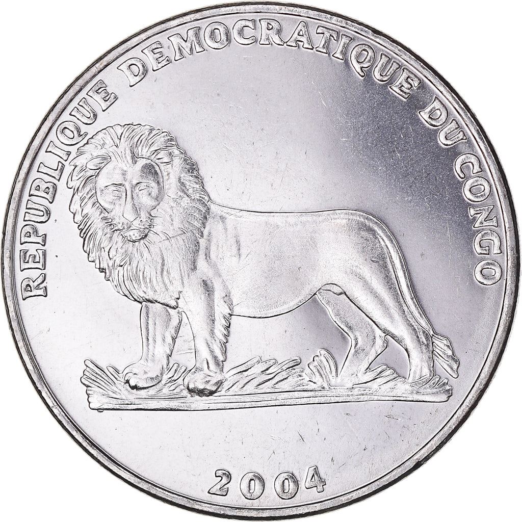 Democratic Republic of the Congo | 1 Franc Coin | Pope John Paul II | Km:159 | 2004