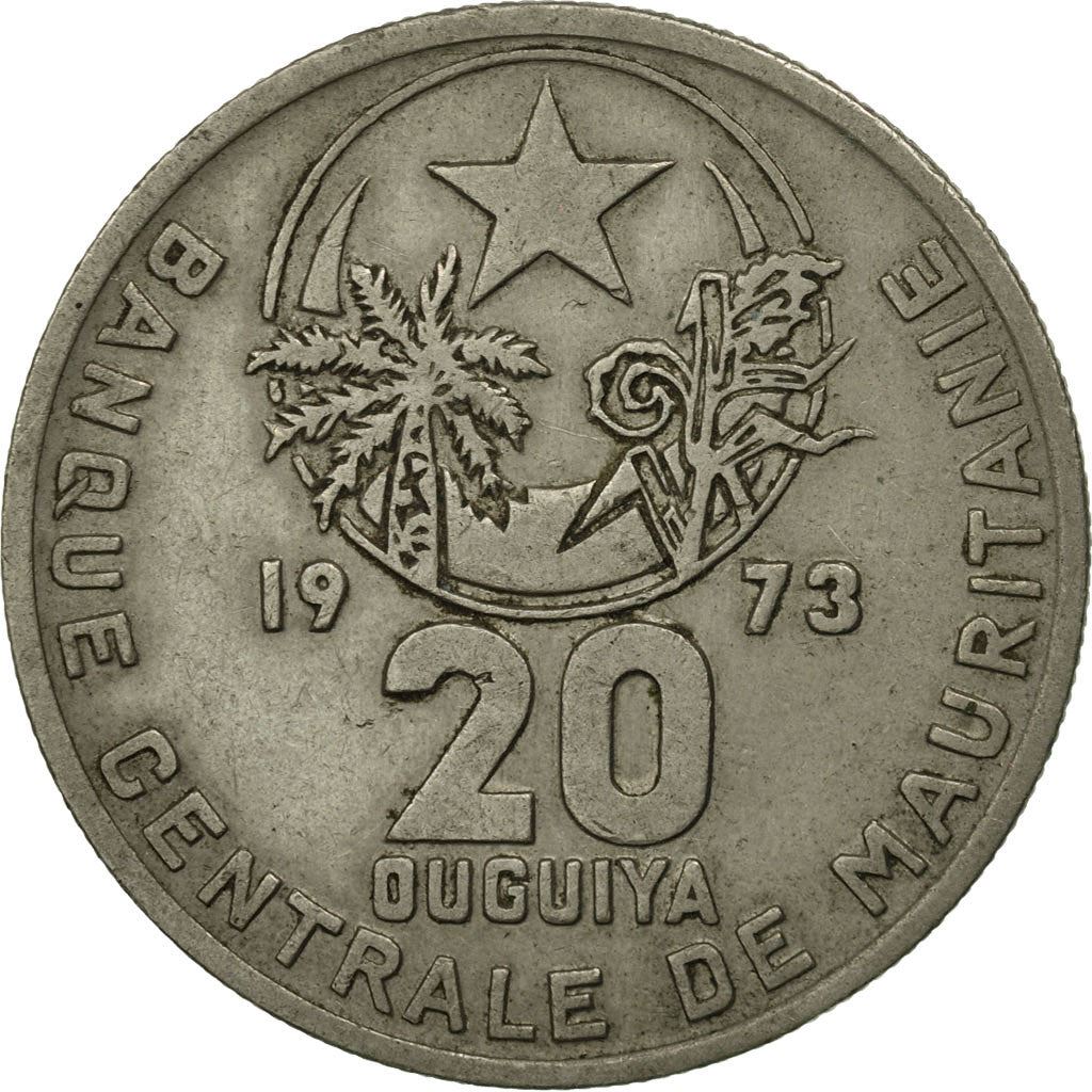 Mauritania | 20 Ouguiya Coin | Coat of Arms | Km:5 | 1973 - 2003
