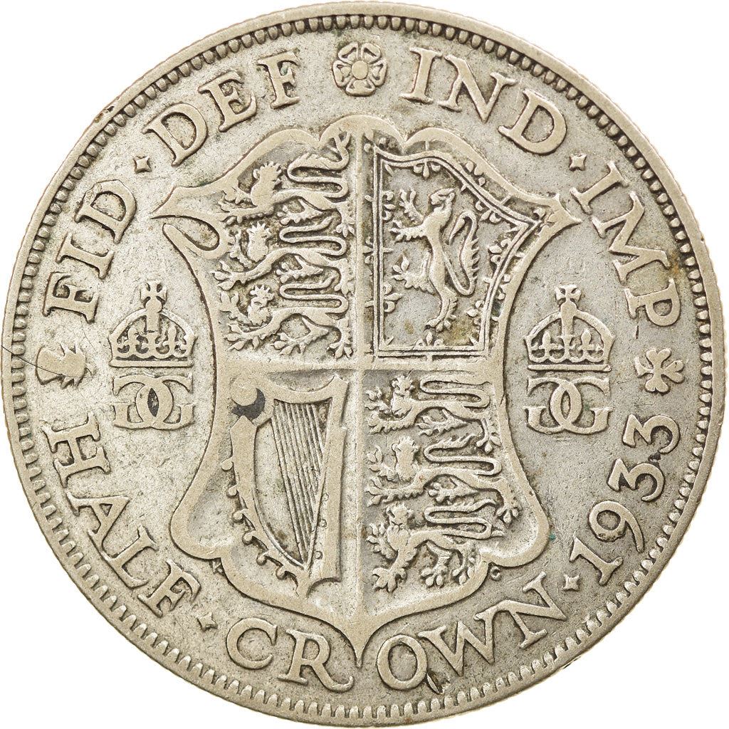 United Kingdom | 1/2 Crown Coin | George V | KM:835 | 1927 - 1936