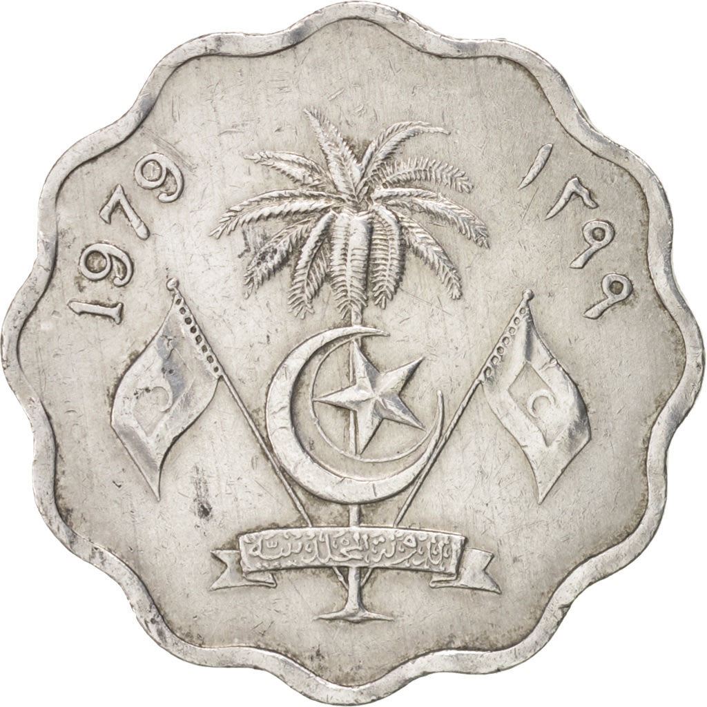 Maldives | 10 Laari Coin | National emblem | Km:46A | 1960 - 1979