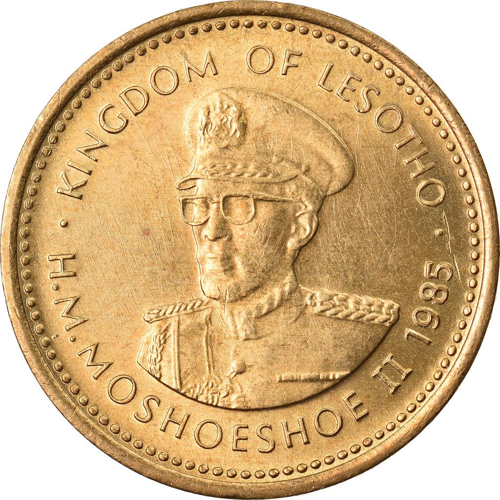 Lesotho | 1 Sente Coin | Basotho hat | Km:16 | 1979 - 1989