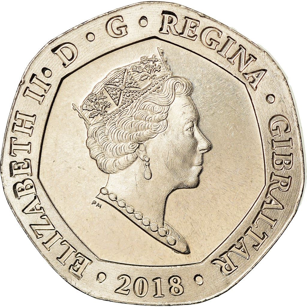 Gibraltar | 20 Pence Coin | New Calpe House | Km:1622 | 2018