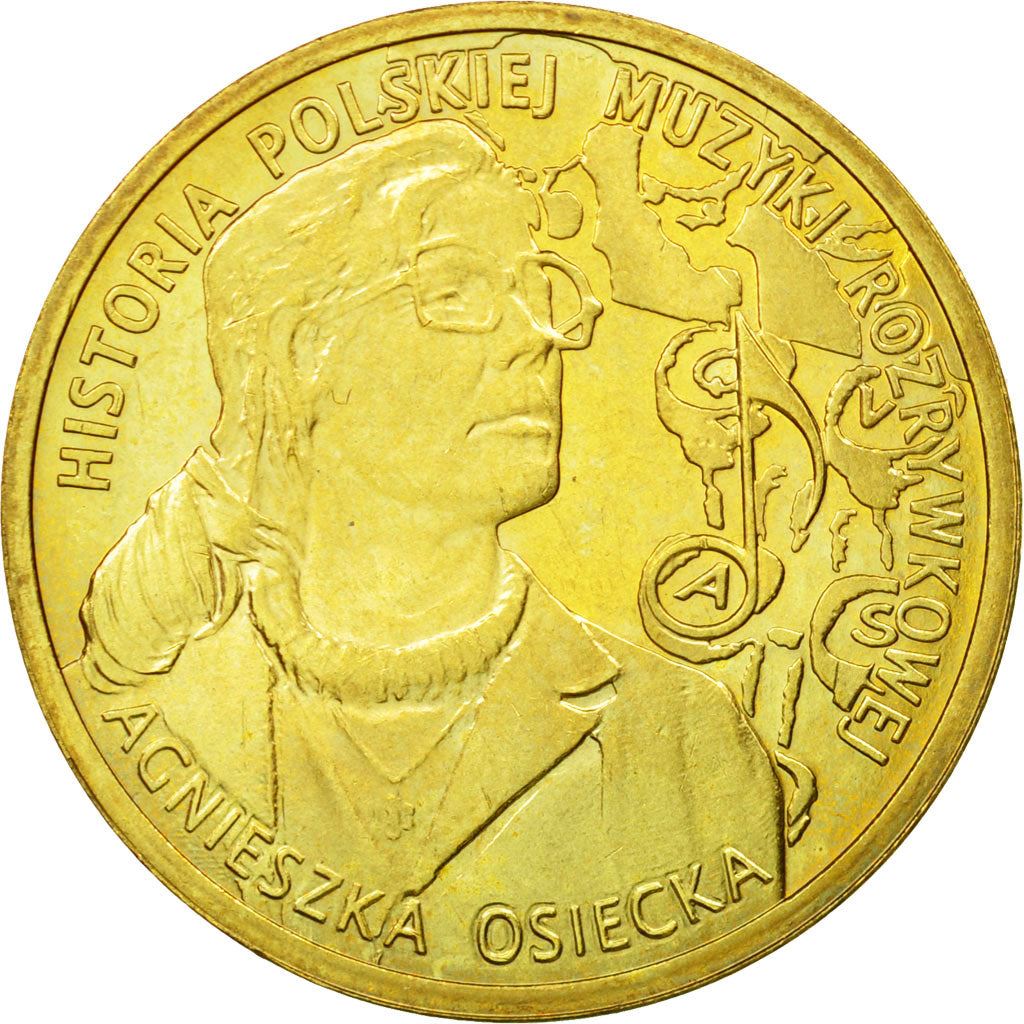 Poland | 2 Zlotys Coin | Agnieszka Osiecka | Y:883 | 2013