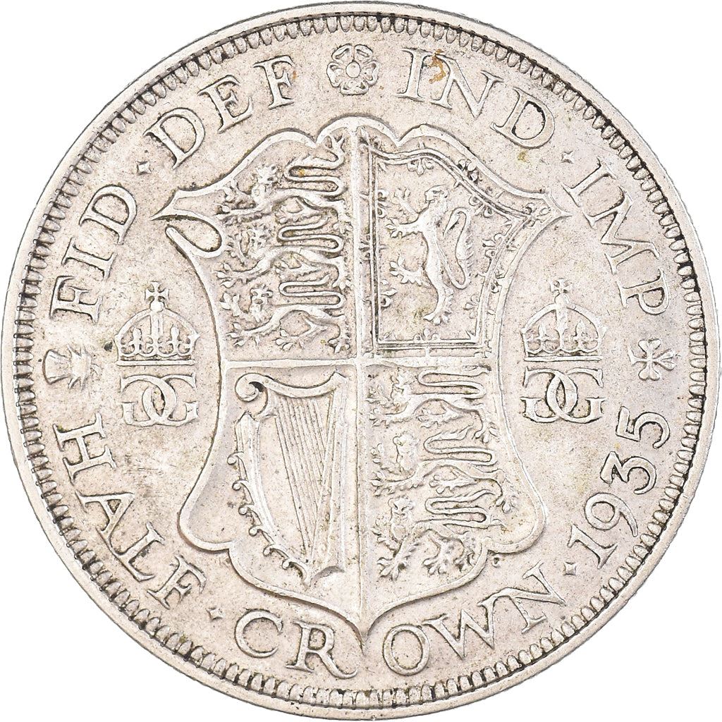 United Kingdom | 1/2 Crown Coin | George V | KM:835 | 1927 - 1936
