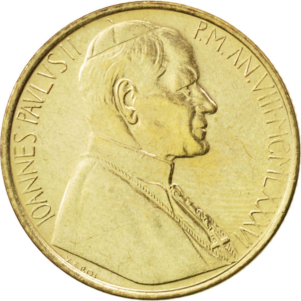 Vatican City | 200 Lire Coin | Archangel Michael | Km:196 | 1986