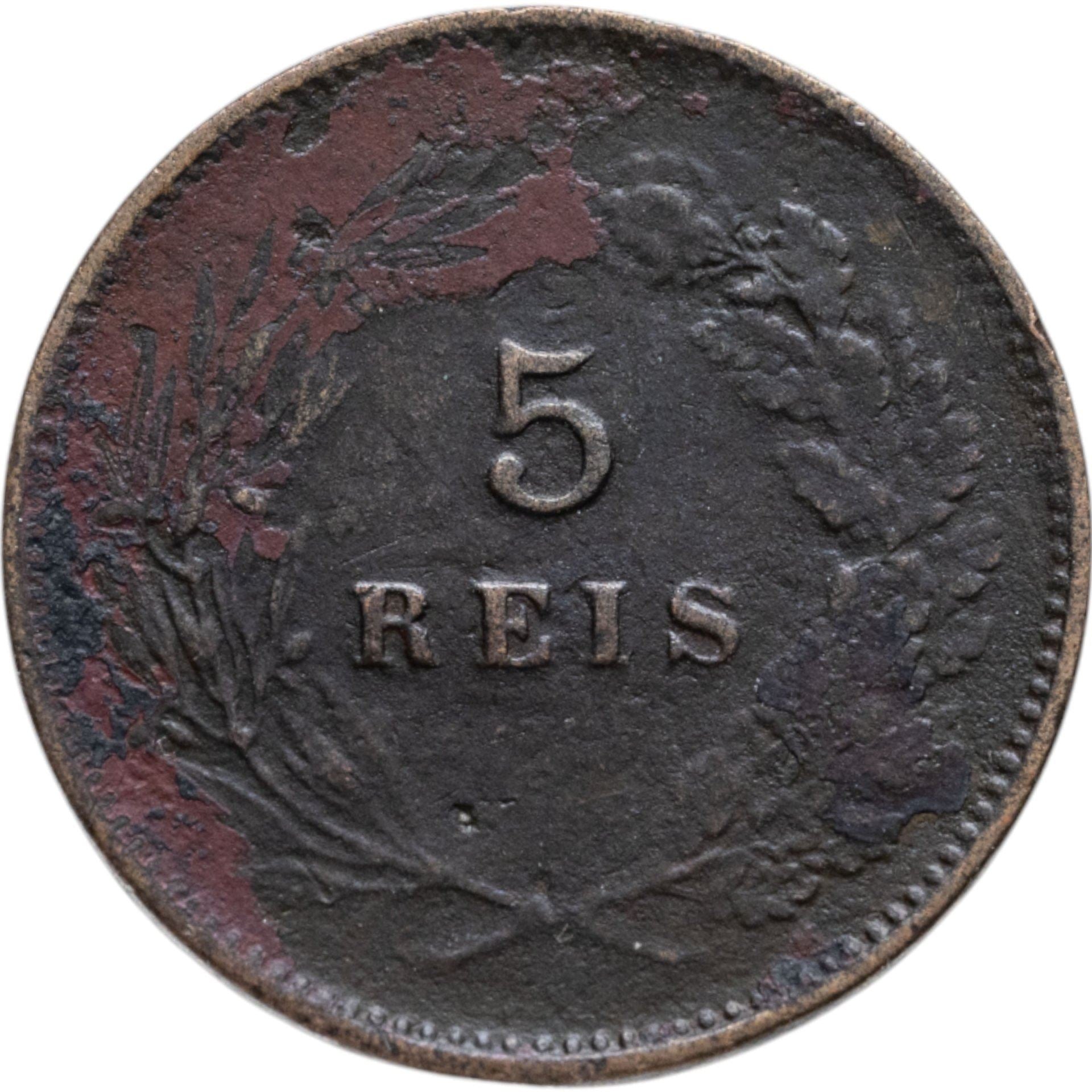 Portugal | 5 Reis Mønt | Charles I | KM:530 | 1890 - 1906