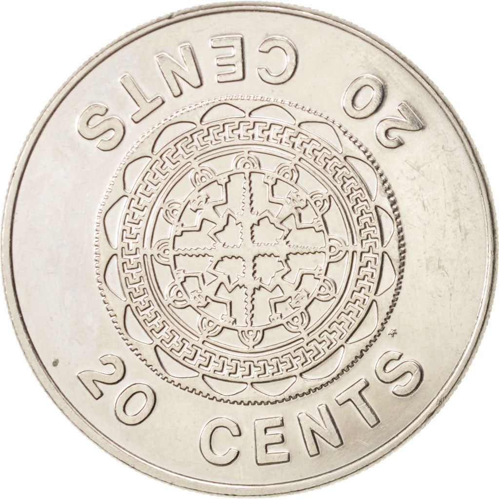 Solomon Islands | 20 Cents Coin | Elizabeth II | Malaita Pendant | Km:5 | 1977 - 1983