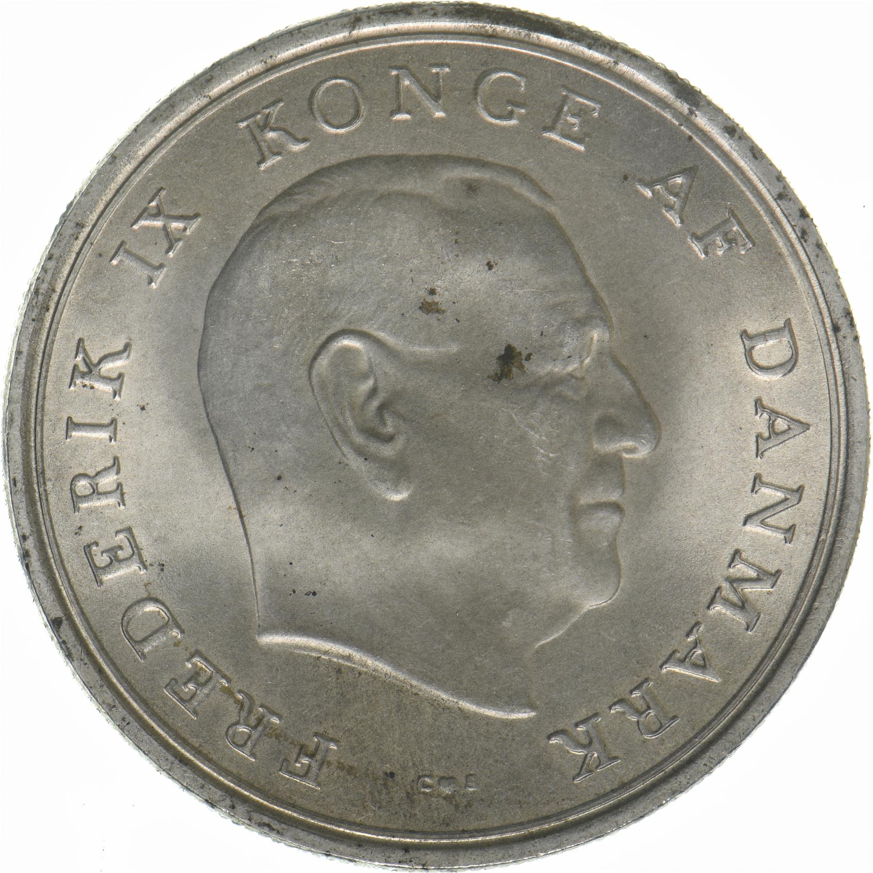 Denmark | 10 Kroner Coin | Silver | Wedding of Princess Margrethe | KM:856 | 1967