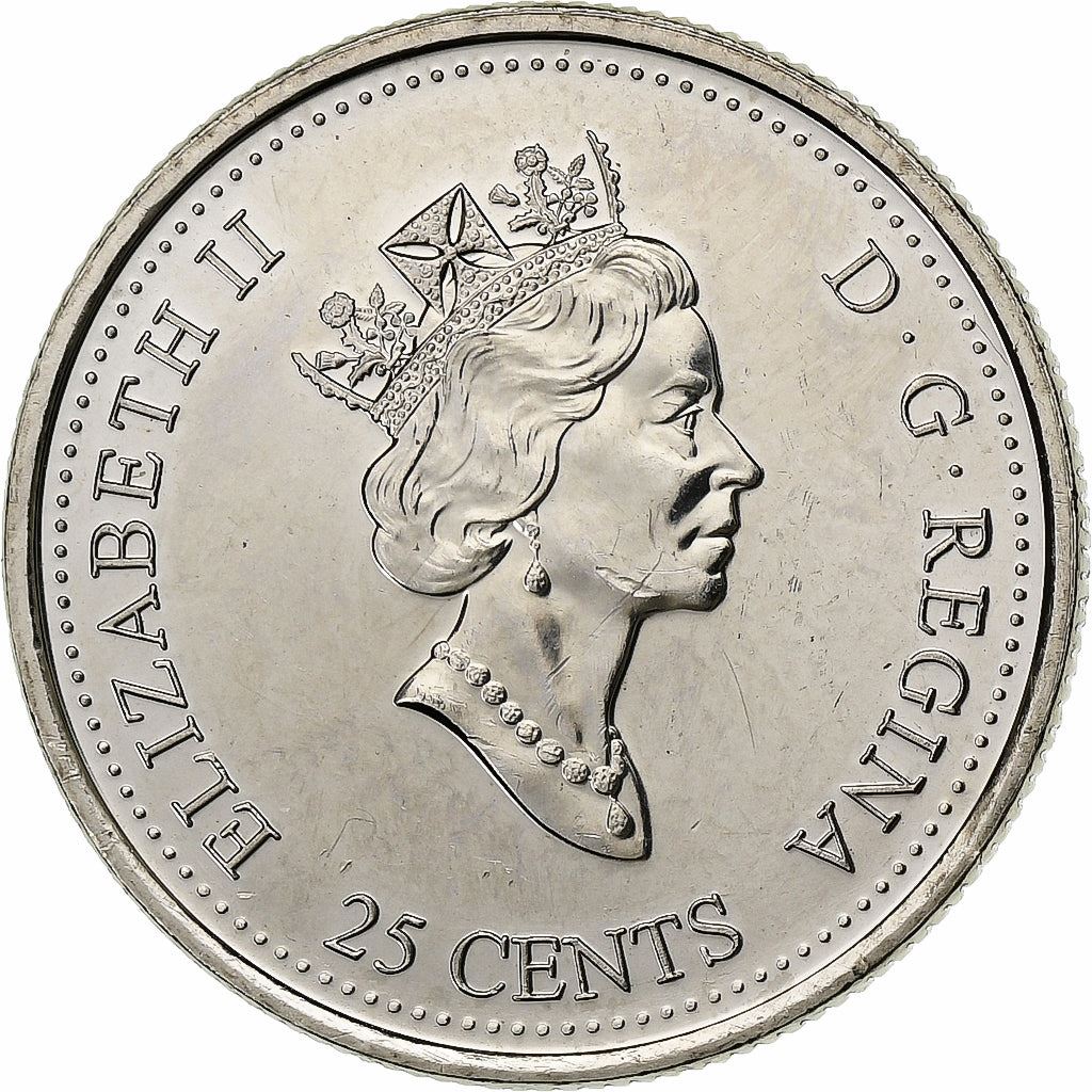 Canada | 25 Cents Coin | Etched in Stone | Km:343 | 1999