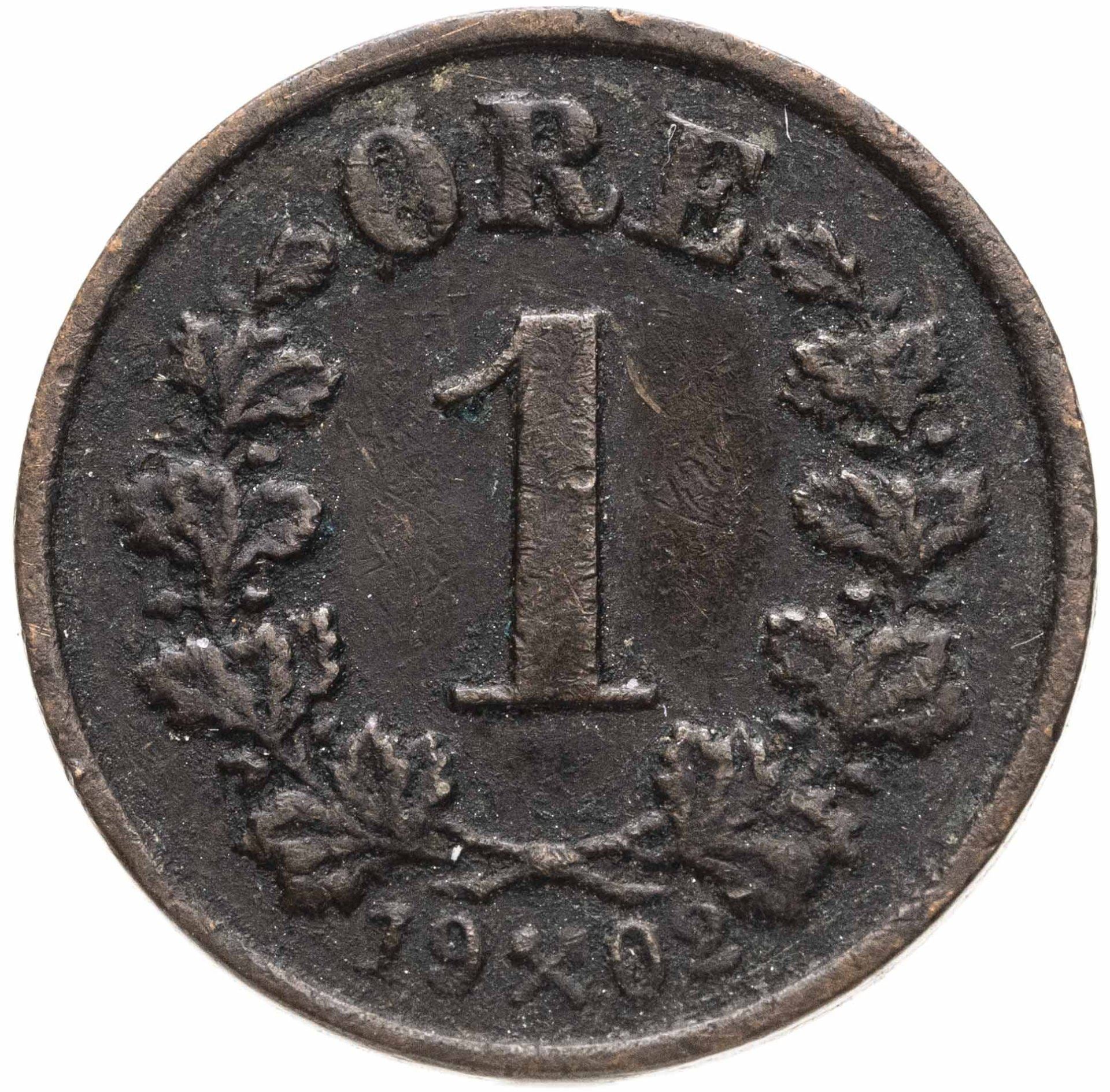 Norwegen | 1 Ore Münze | Oscar II | Km:352 | 1876 - 1902