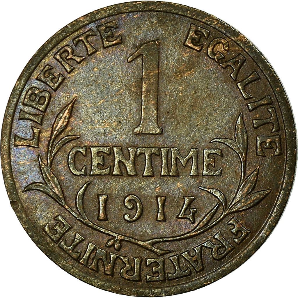 French 1 Centime Coin | Third Republic | KM840 | France | 1898 - 1920
