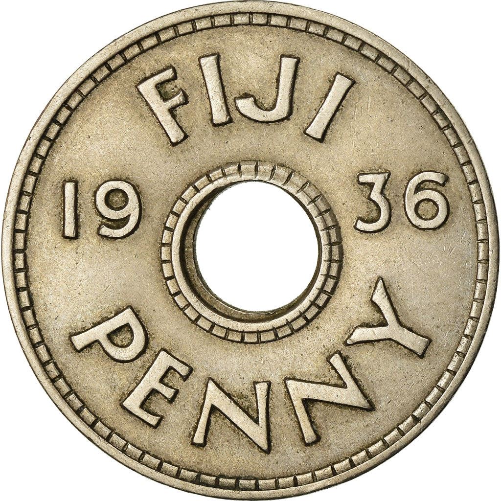 Fiji | 1 Penny Coin | King George V | KM2 | 1934 - 1936