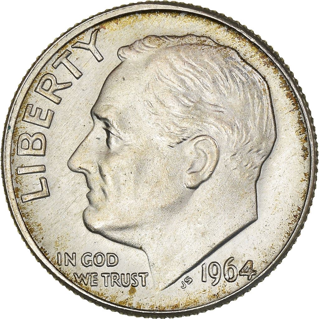 USA | 1 Dime Mønt | Franklin D. Roosevelt | KM:195 | 1946 - 1964