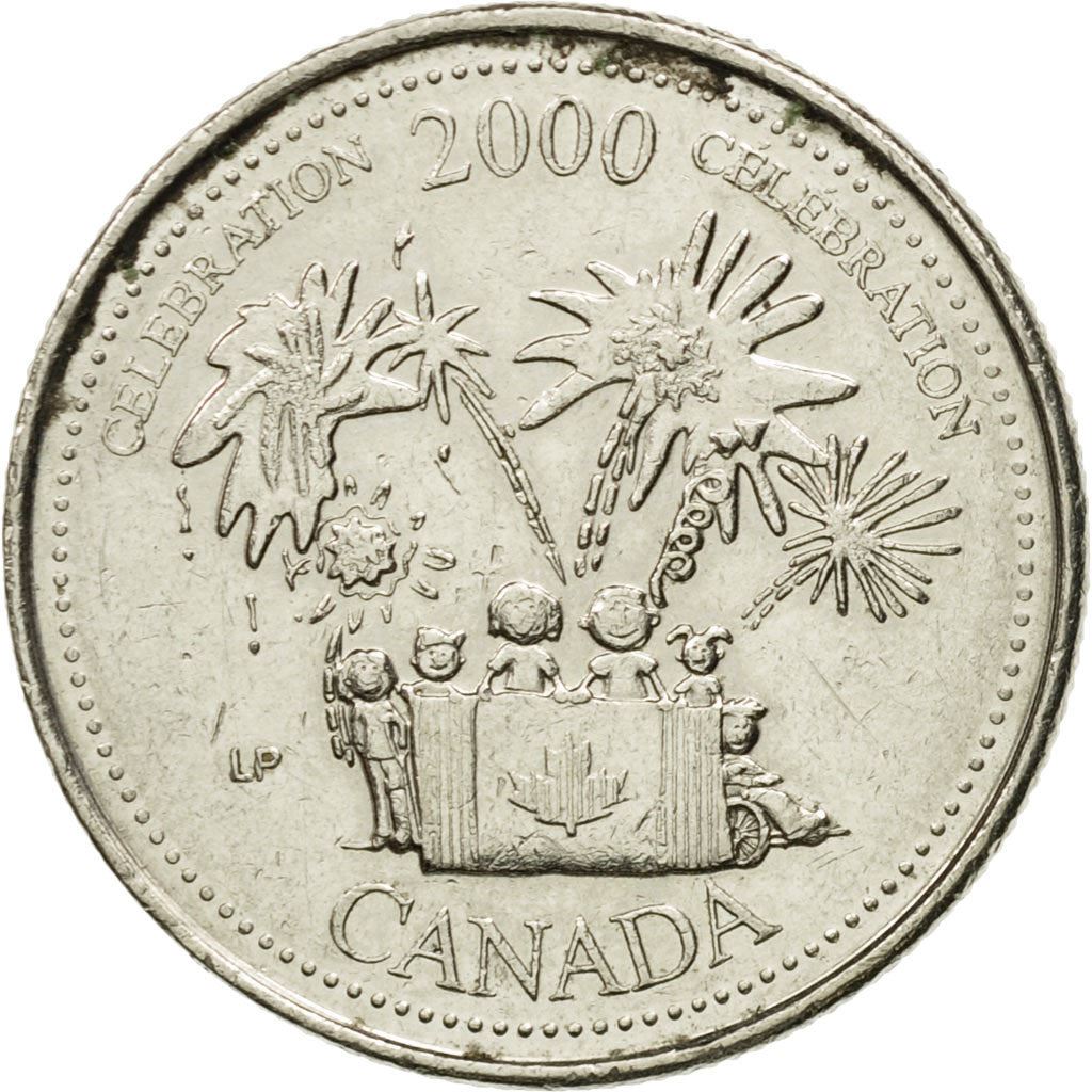 Canada | 25 Cents Coin | Celebration | Nickel | KM:383 | 2000
