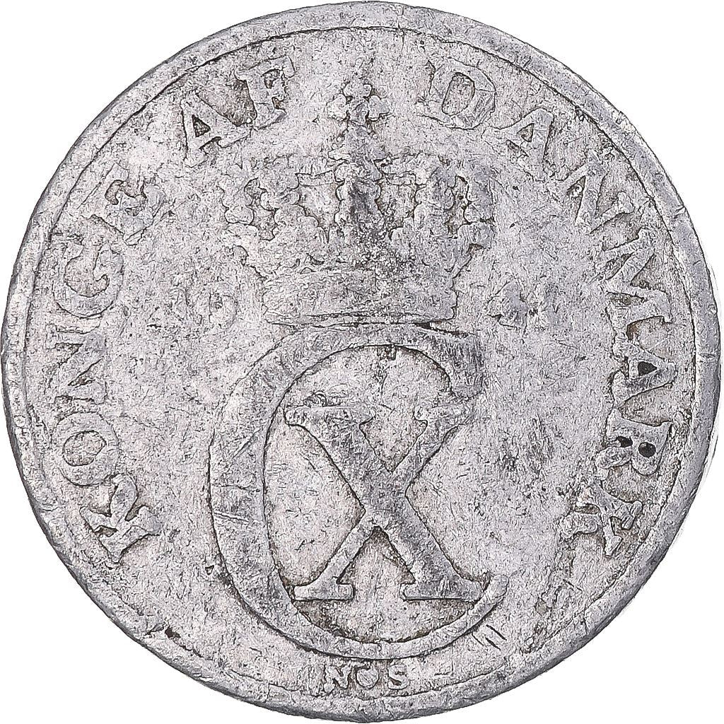 Denmark | 2 Ore Coin | Monogram | Km:833 | 1941