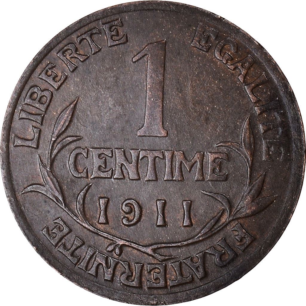 French 1 Centime Coin | Third Republic | KM840 | France | 1898 - 1920