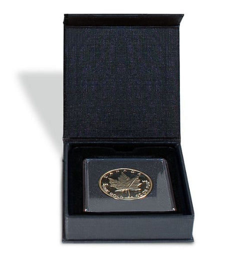 M-BOX Coin Box | Box for Presenting Coins in Square Capsules | 4 Sizes - XS to L | 12 Compartment Variations - 1 to 20