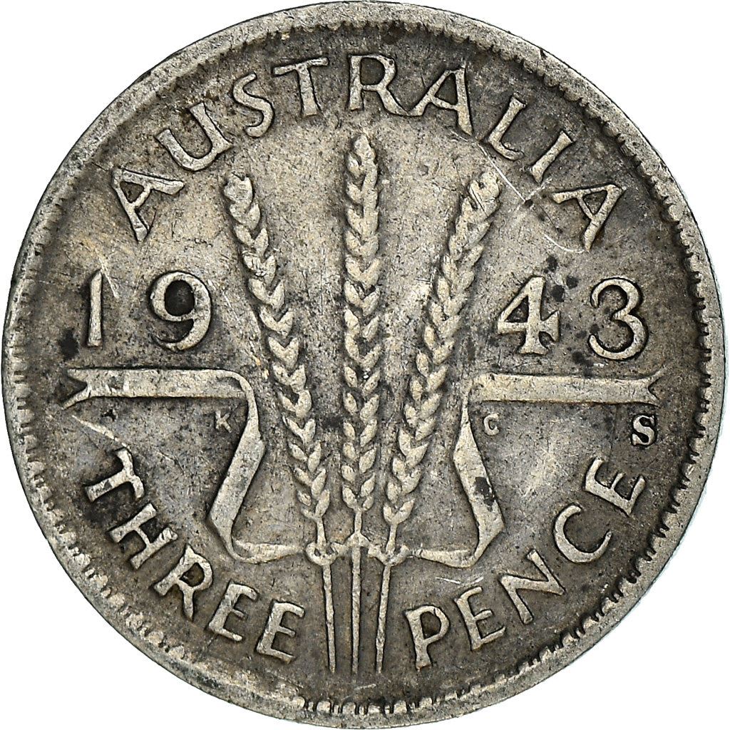 Australia | 3 Pence Coin | Wheat | KM:37 | 1938 - 1944