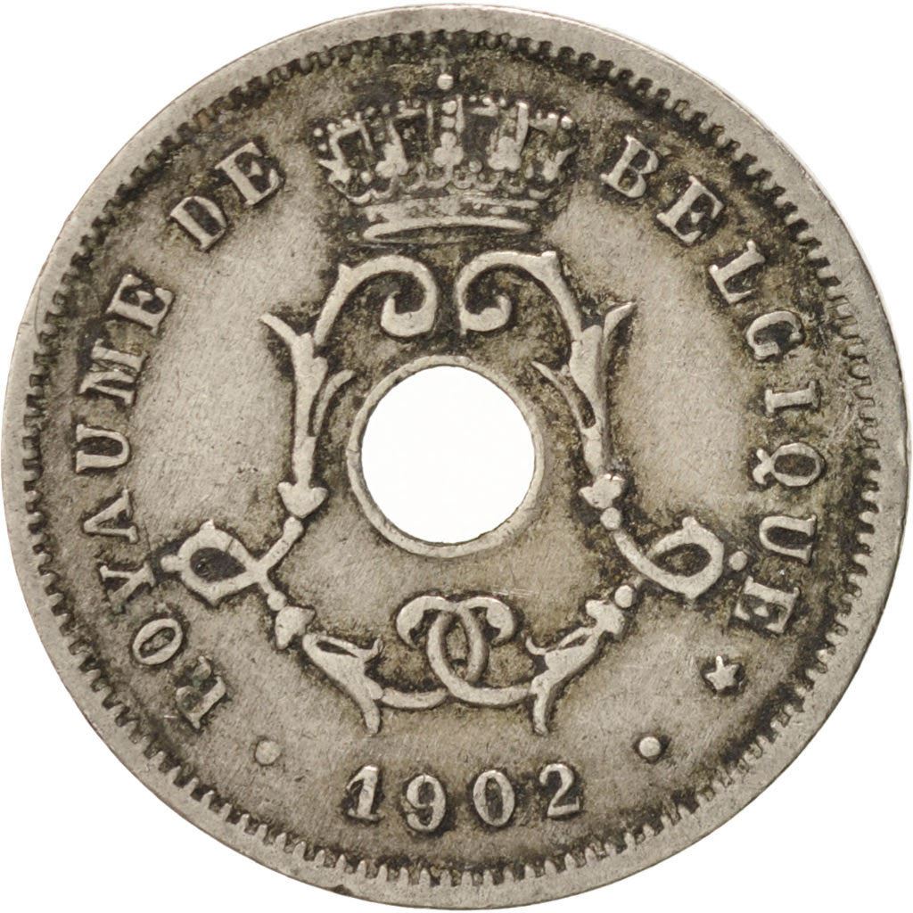 Belgia | Moneta 5 centymów | Miedzionikiel | Monogram | Km:46 | 1901 - 1903