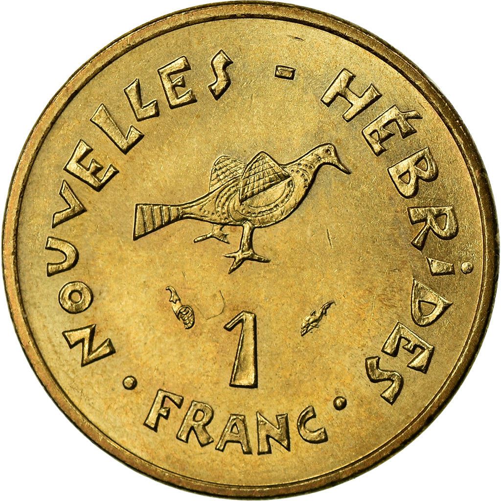 New Hebrides | 1 Franc Coin | Marianne | Frigate Bird | Km:4.2 | 1975 - 1982