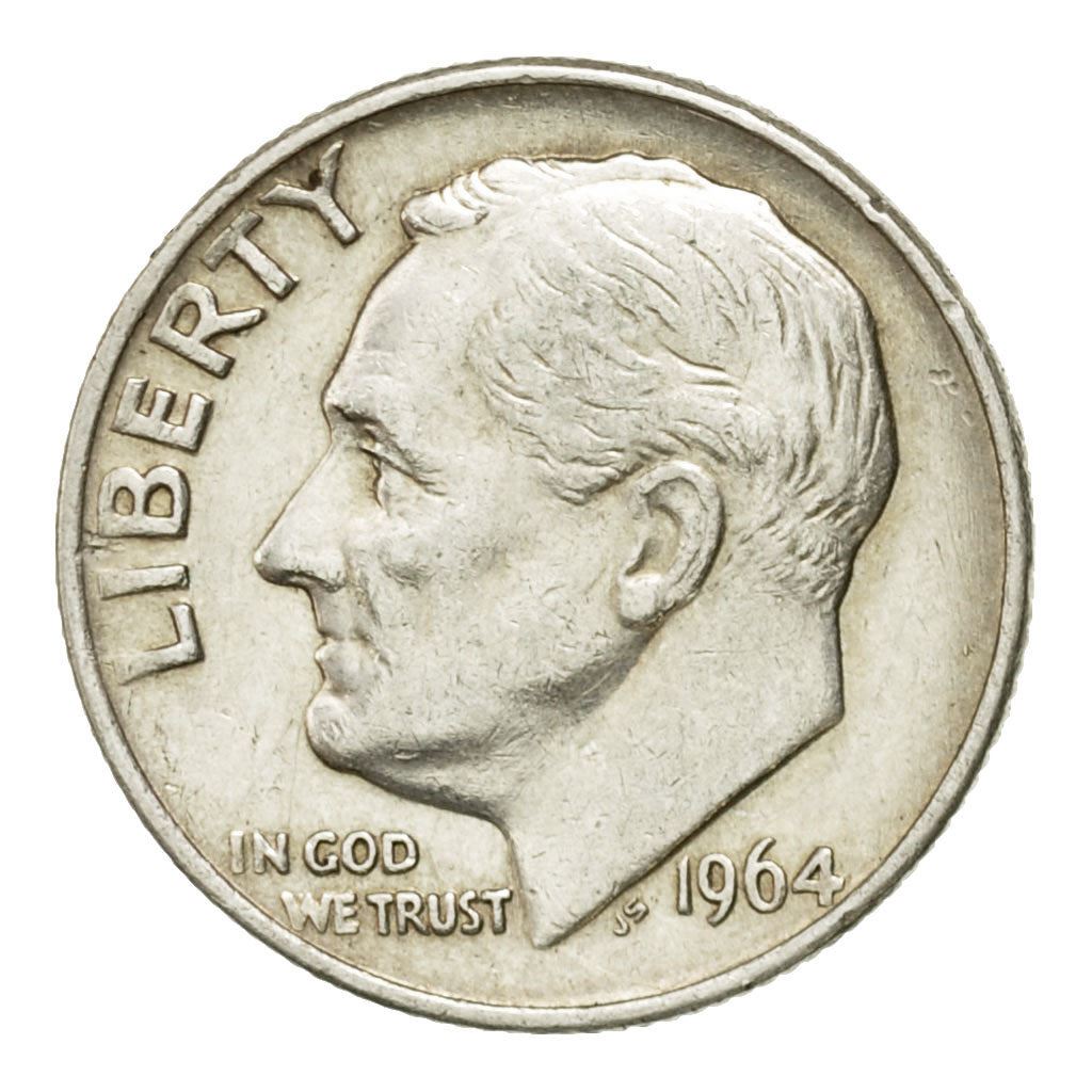 USA | 1 Dime Mønt | Franklin D. Roosevelt | KM:195 | 1946 - 1964