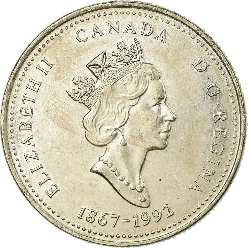 Canada | 25 Cents Coin | Nickel | Manitoba | KM:214 | 1992