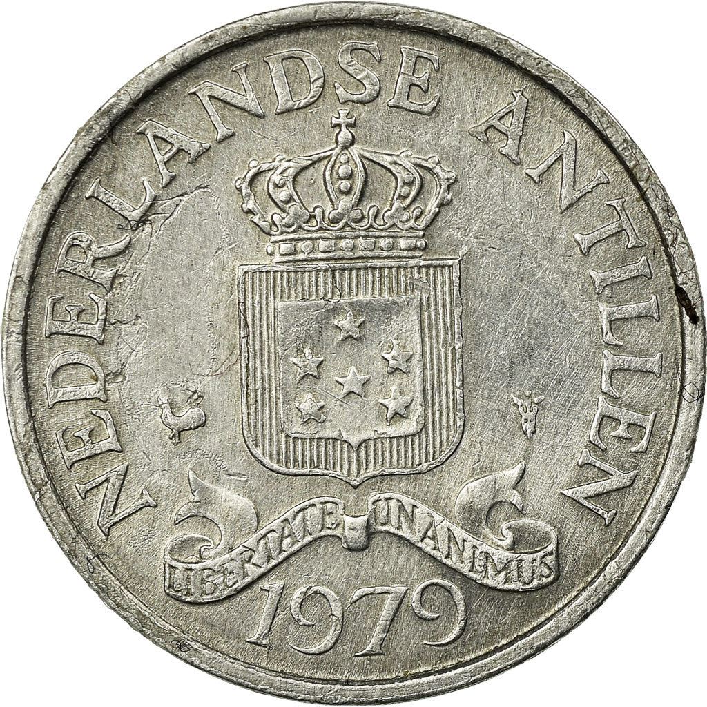 Antille Olandesi | Moneta da 2,5 Centesimi | Alluminio | Corona | Stemma | Km:9A | 1979 - 1985