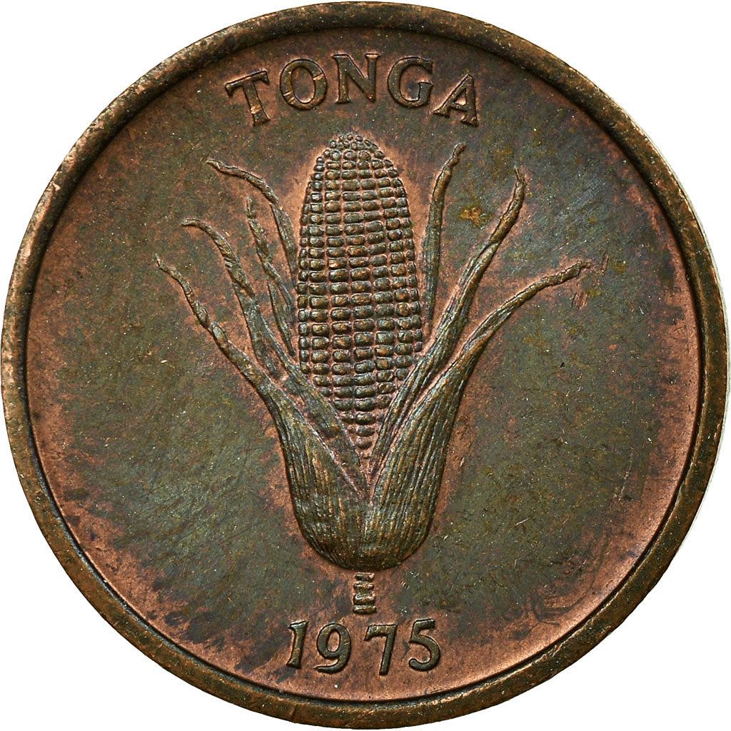 Tonga | 1 Seniti Coin | Corn | Pig | FAO | Km:42 | 1975 - 1979