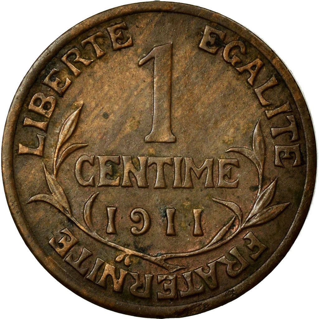 French 1 Centime Coin | Third Republic | KM840 | France | 1898 - 1920