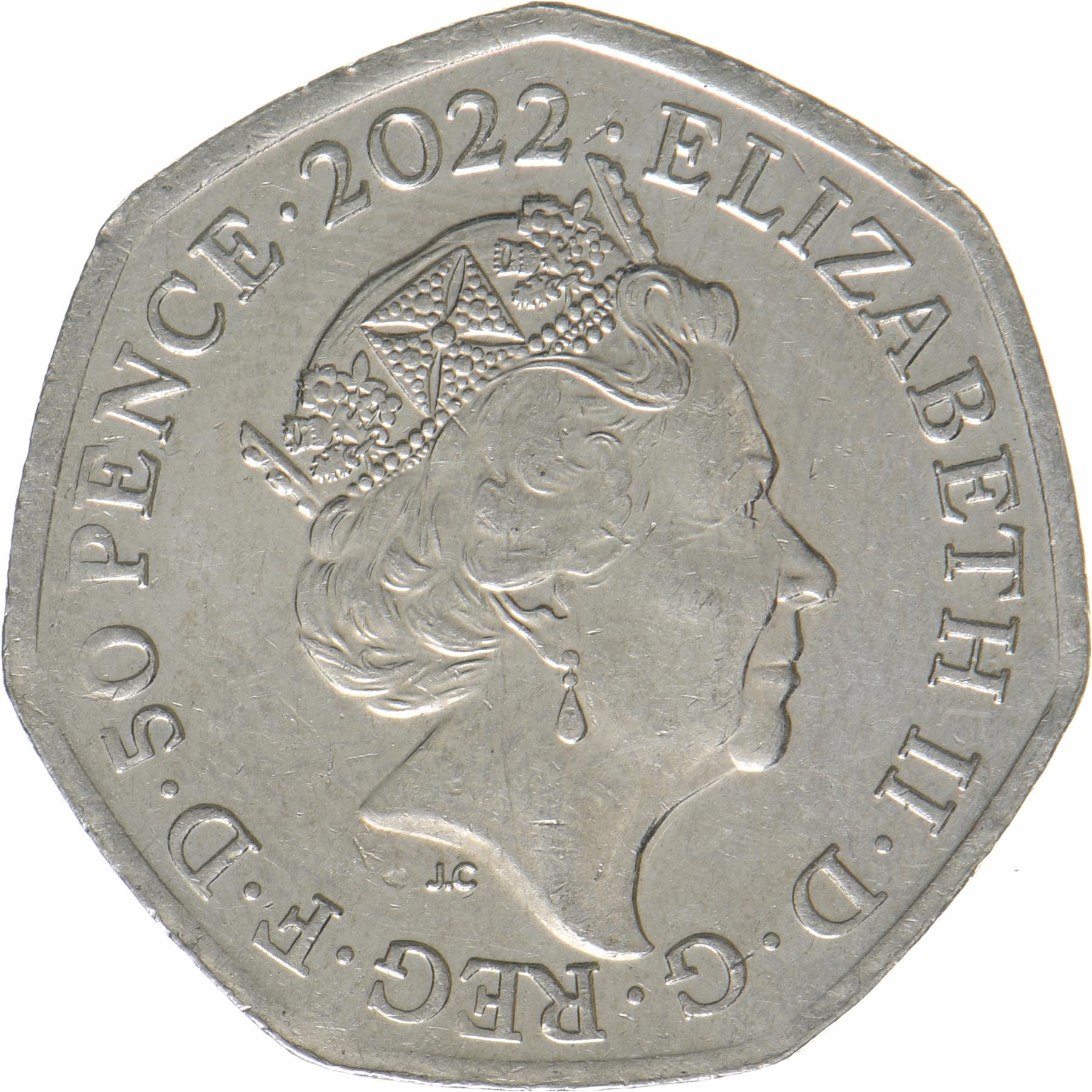 United Kingdom | 50 Pence Coin | Platinum Jubilee | KM:2151 | 2022