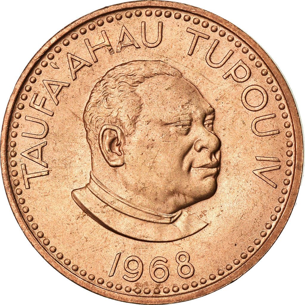 Tonga | 2 Seniti Münze | König Tupou IV | Schildkröte | KM:28 | 1968 - 1974