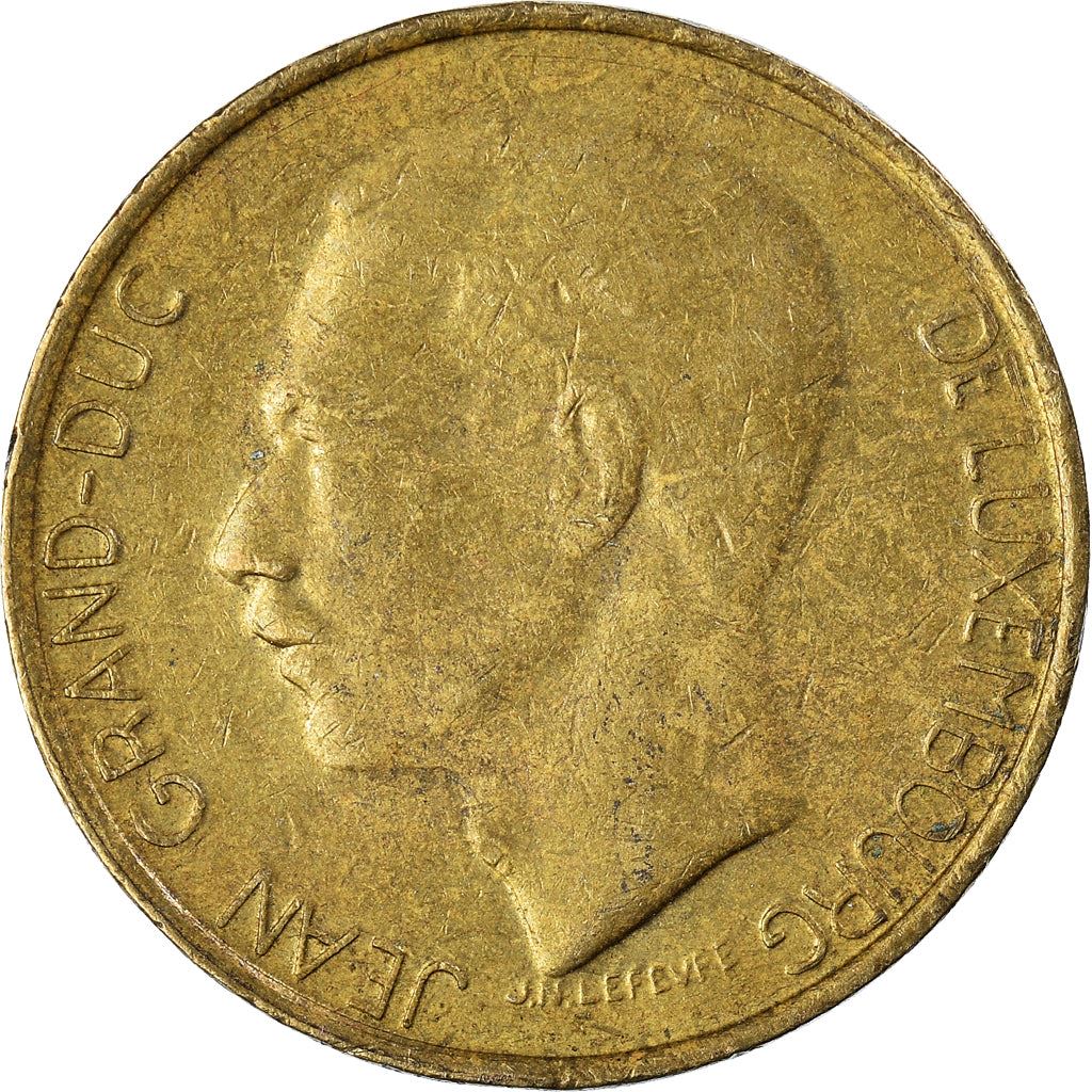 Luxembourg | 5 francs | Monarque | Bronze d’aluminium-nickel | KM : 60 | 1986-1988