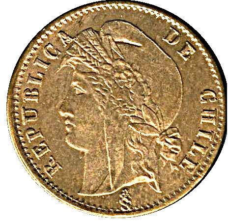 Chile 1/2 Centavo Coin | KM148a | 1883 - 1894