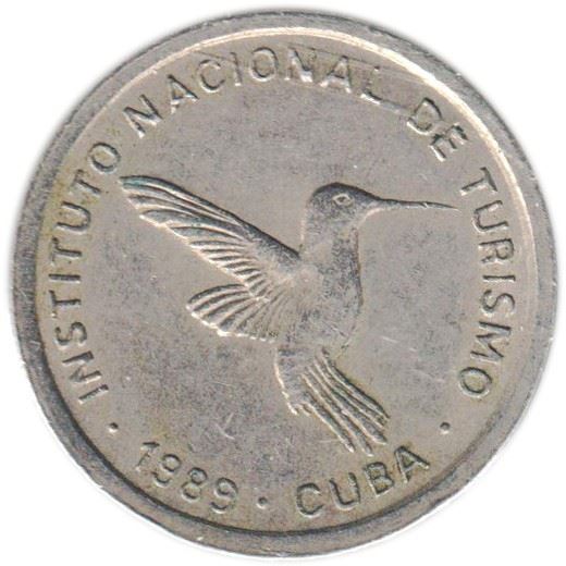 10 Centavos Coin | 21mm | INTUR | Non-magnetic | Km:415.2 | 1989
