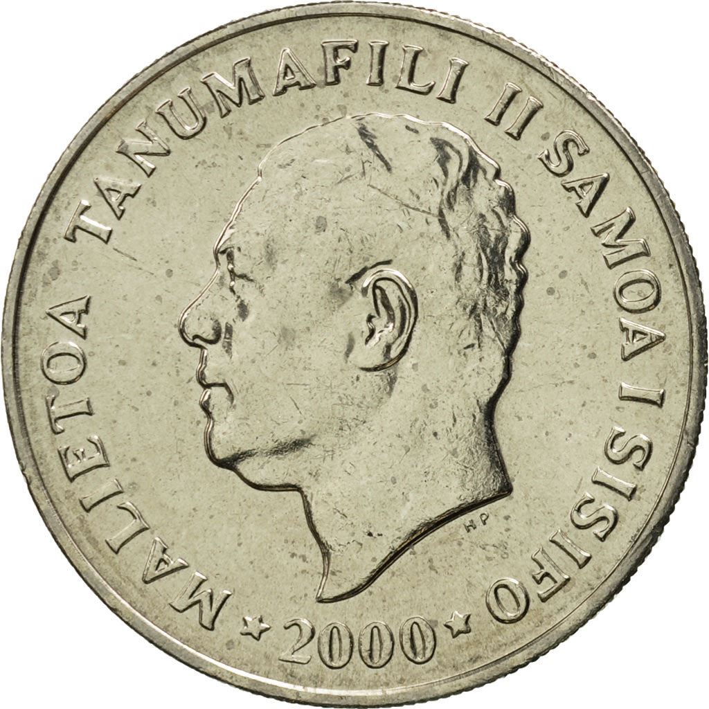 Samoa | 10 Sene Coin | Malietoa Tanumafili II | Taro Plant | Km:15 | 1974 - 2000