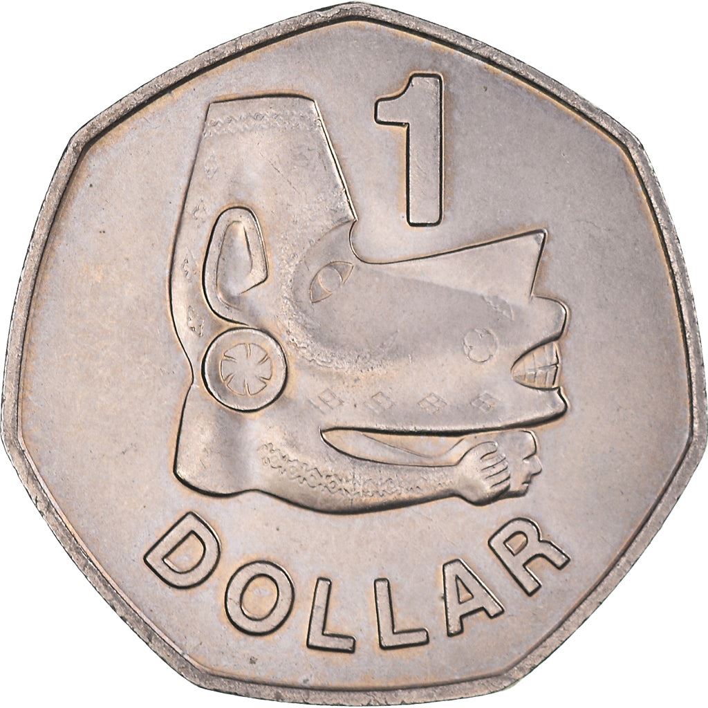 Solomon Islands | 1 Dollar Coin | Elizabeth II | Nusu-Nusu | Sea Spirit | Km:6 | 1977 - 1983