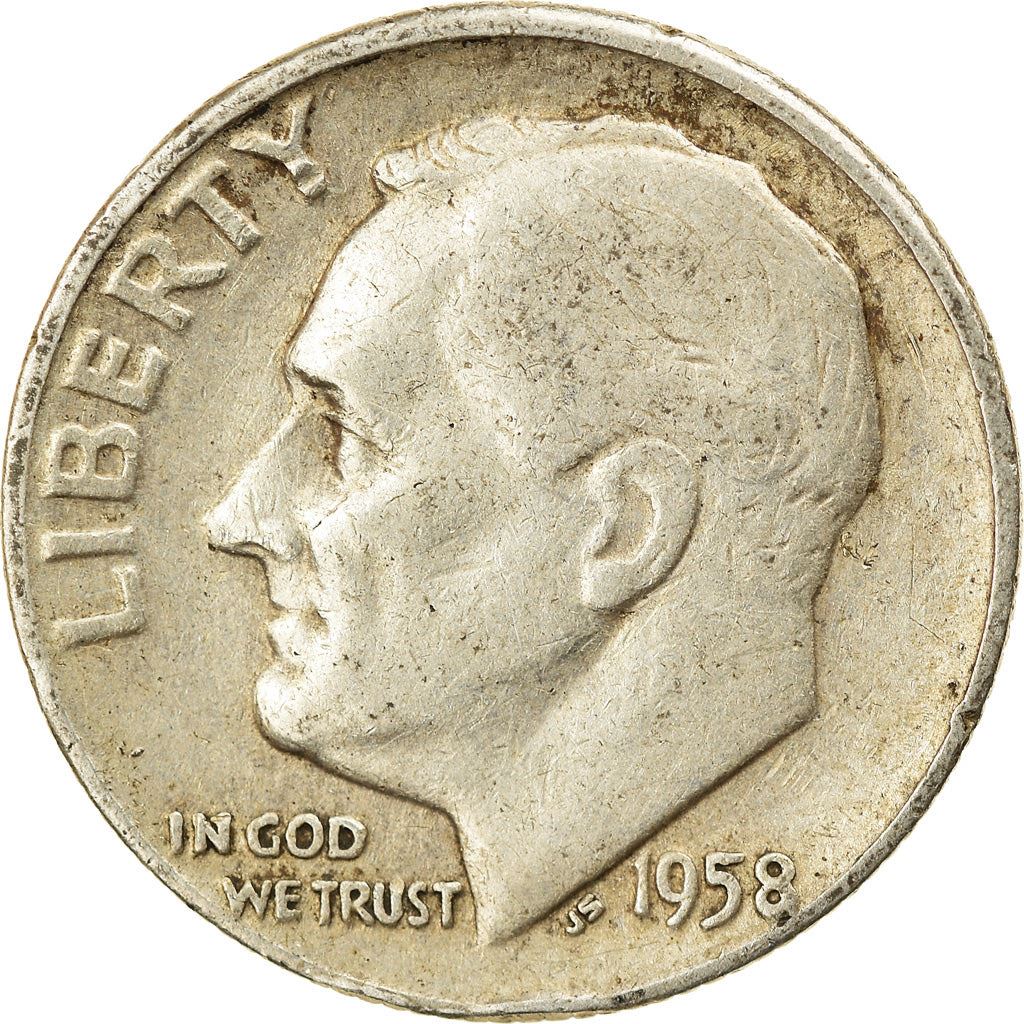 USA | 1 Dime Mønt | Franklin D. Roosevelt | KM:195 | 1946 - 1964