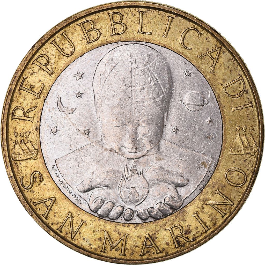 San Marino | 1000 Lire Coin | Geology | Km:384 | 1998
