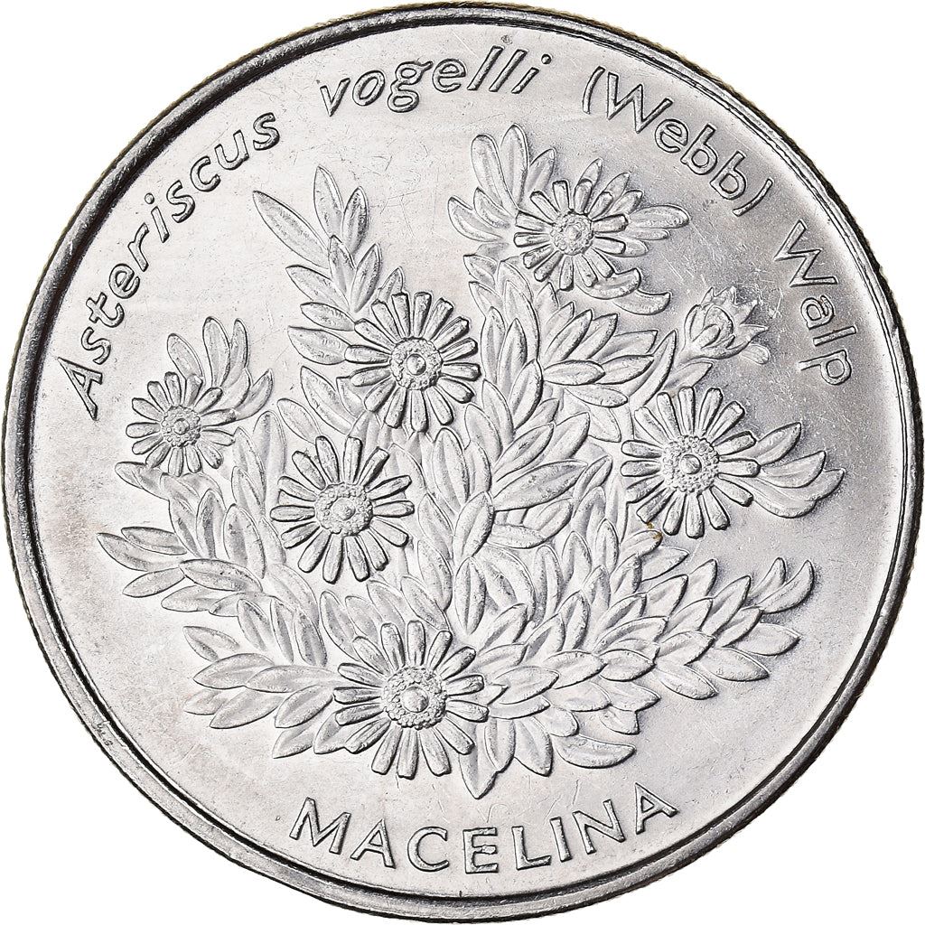 Cape Verde 50 Escudos Coin | Macelina Flowers | KM44 | 1994
