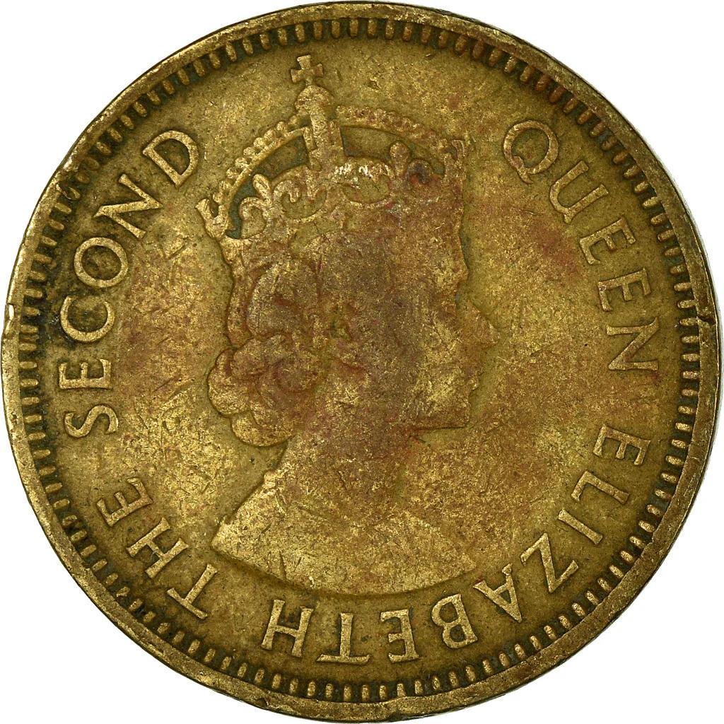 Belizean 5 Cents Coin | Queen Elizabeth II | KM31 | Belize | 1956 - 1973
